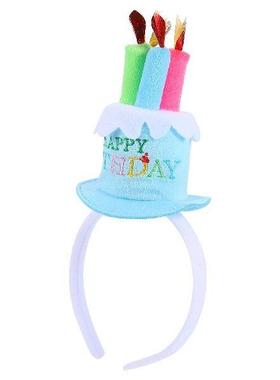 Birthday Cake Headband Hairband Party Accessory Cloth Girls