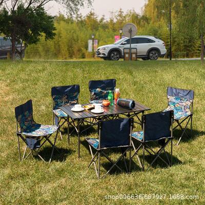 aluminium alloy camping table Portable foldable and chairs