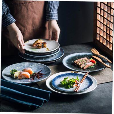 dinner plates ceramic steak plate dishes 西餐盘 western food