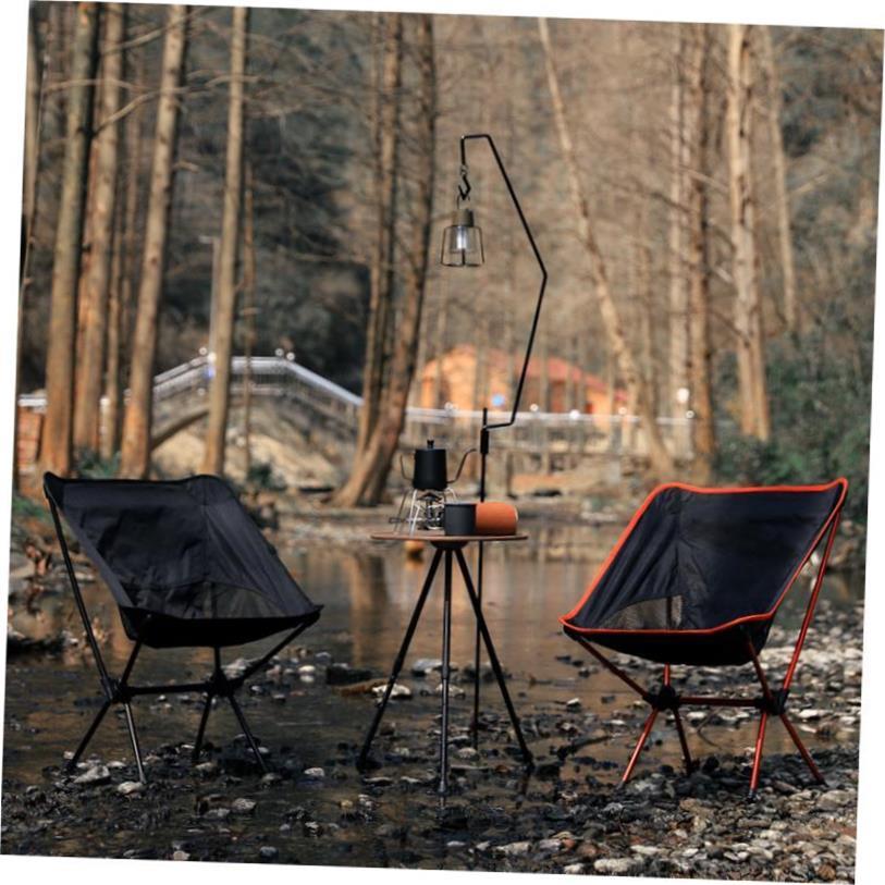 Outdoor portable folding chair Moon back camping space chair