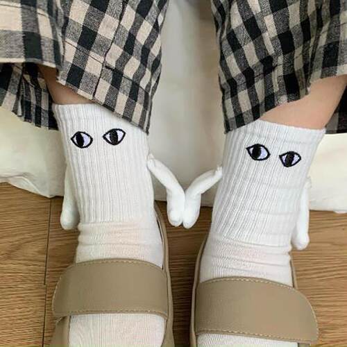 1 Pair Club Celebrity Couple Socks Ins Fashion Funny Creativ