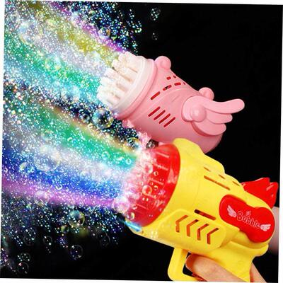Bubble Gun Kids Toys Electric Automatic Soap Rocket Bubbles