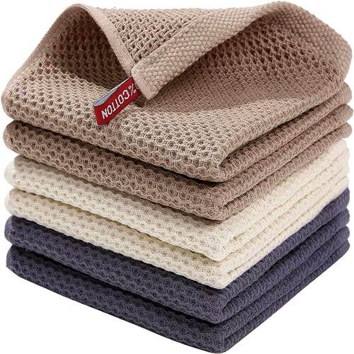 Pure cotton honeycomb kitchen handkerchief
