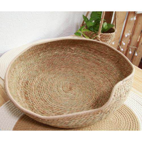 Straw Cat Nest Woven Tray Mat Pet