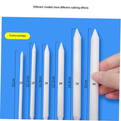 3/6pcs/set Blending Smudge Stump Stick Tortillon Sketch Art