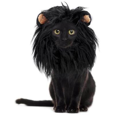 Pet Dog Cat Lovely Lion Headdress Kitten Halloween Cosplay C