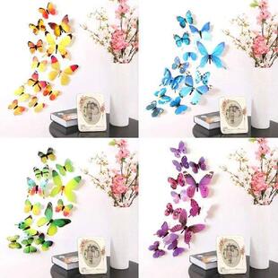 Art Stickers Fridge Decor Magnet 3D Butterfly Wall Sticker