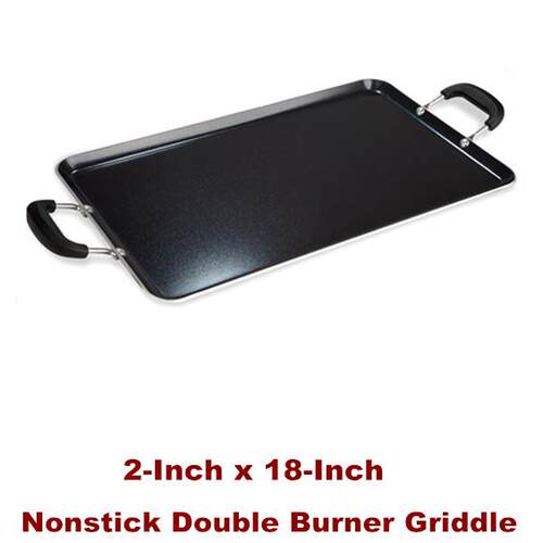 Nonstick Double Burner Griddle Pots and Pans Cooking