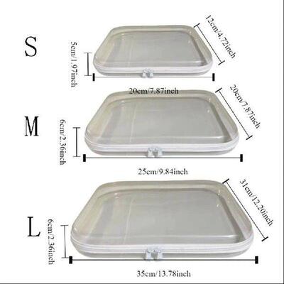 Creative Multi-function Zippered Hard Pouch Transparent