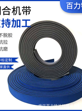 霓塔天齐蓝色糊盒机带 送纸带 灰色齿接哈巴西艾玛拉糊盒机皮带