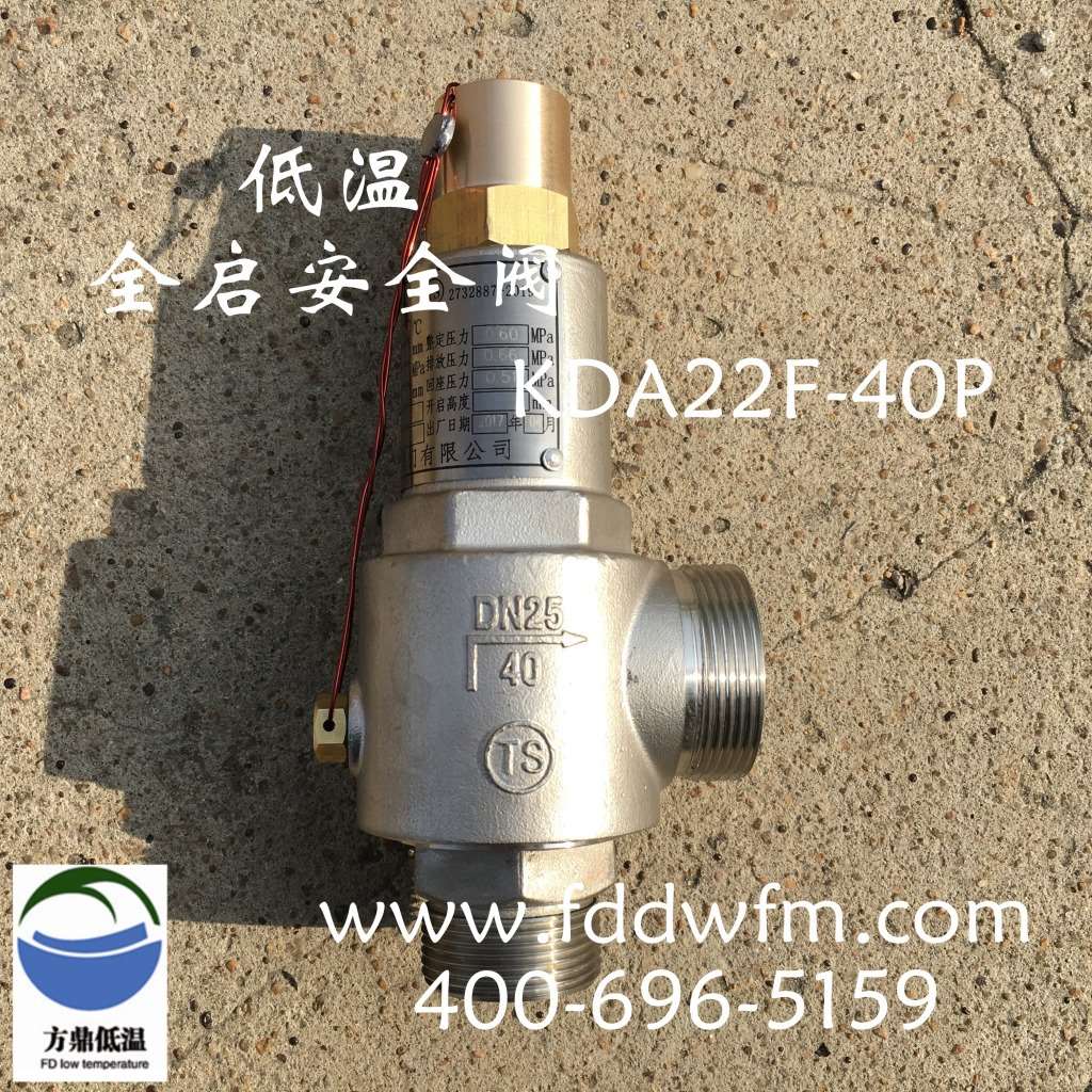 DA22Y-40P型 DAH-15方鼎低温全启式不锈钢安全阀 DAH-25