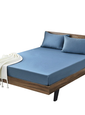 全棉纯素色床笠加高25/26/27/28/30/32/35/38/40cm全包厚床垫专用