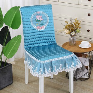 精选加厚弹力全包椅子套罩防滑家用一体餐椅套坐垫中式实木餐桌凳