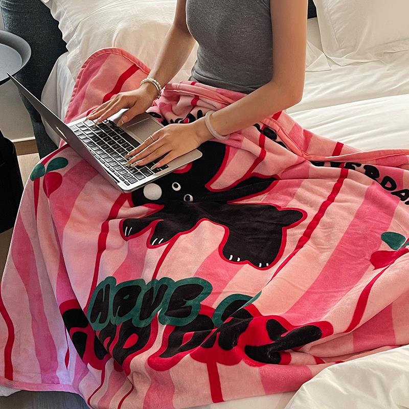 夏季牛奶绒毛毯床单午睡办公室小被子沙发毯子学生空调盖毯床上用