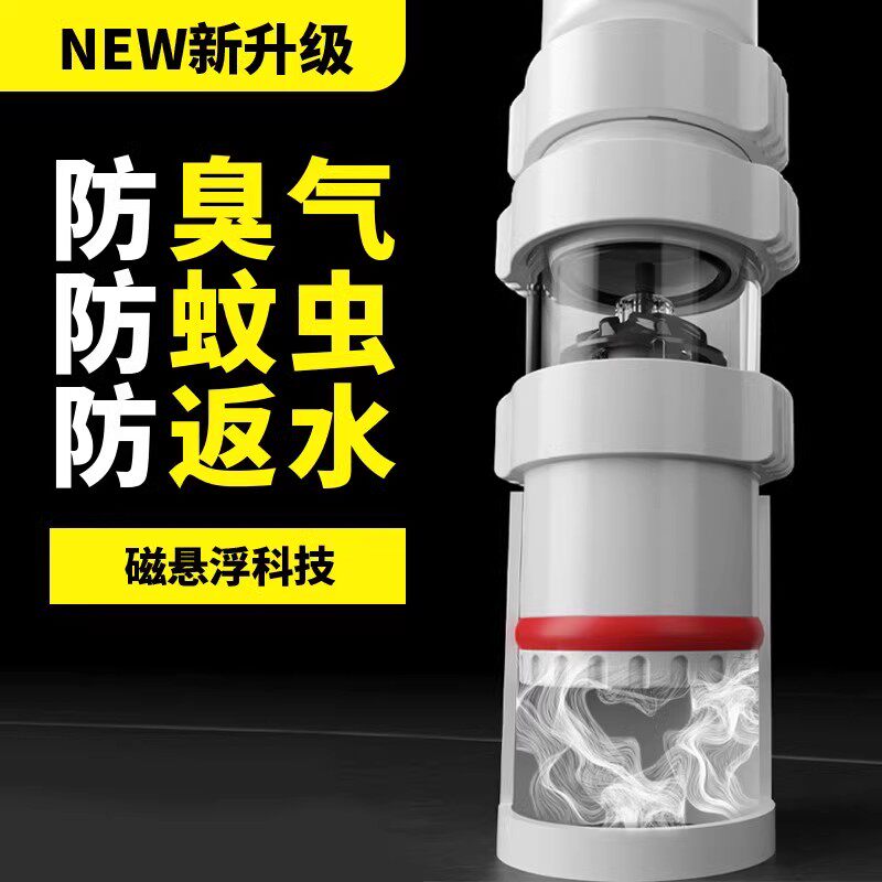 下水管防反水逆止阀下水道防返水溢水止逆阀厨房下水防倒灌止回阀