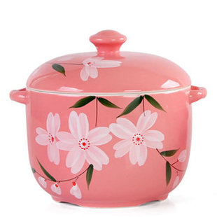 日式燕窝炖盅陶瓷蒸蛋盅煲汤炖锅隔水内胆家用双耳大小号带盖炖碗