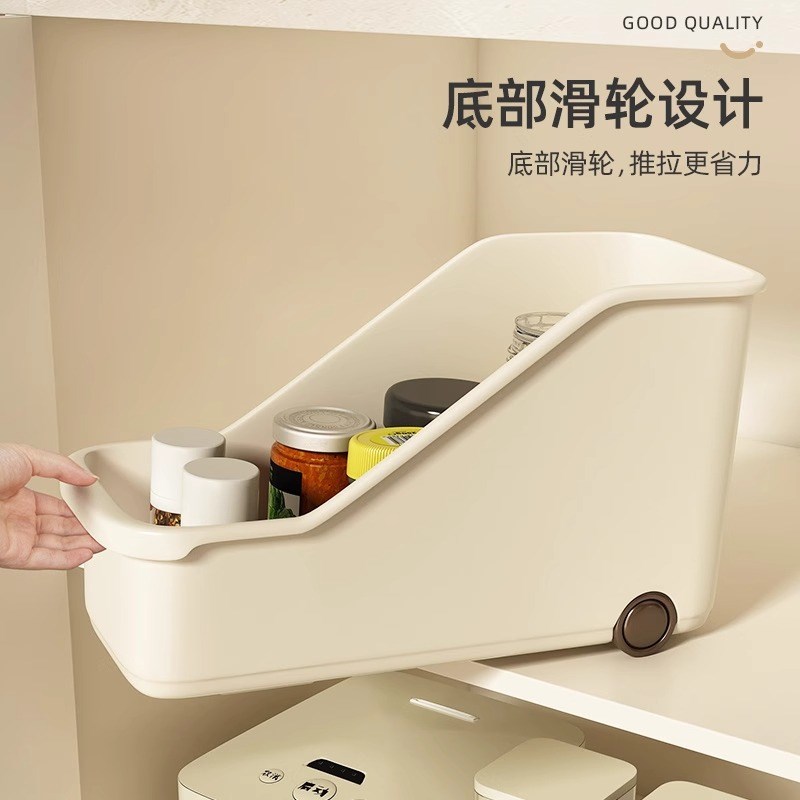 包邮优勤厨房收纳盒锅具收纳架置物锅盖架橱柜收纳盒整理储物架子