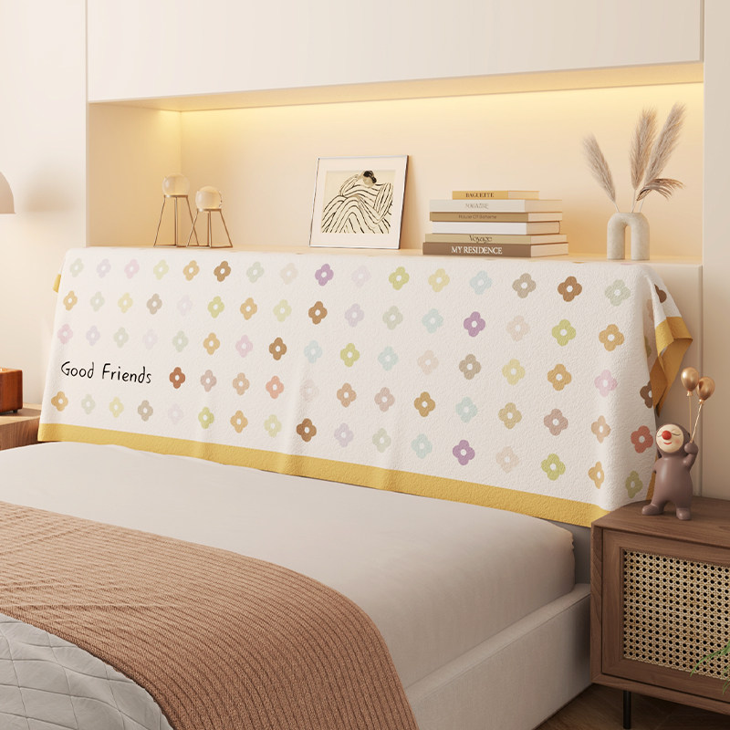精选ins风床头罩盖布床头靠背垫防尘保护盖巾氛围感装饰全包遮尘,居家布艺,床头罩,淘宝优惠券,粉丝福利购,淘宝优惠卷