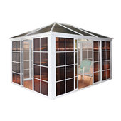 阳光房户外保温棚铝合金玻璃房阳台庭院汽车棚别墅楼顶防雨遮阳篷