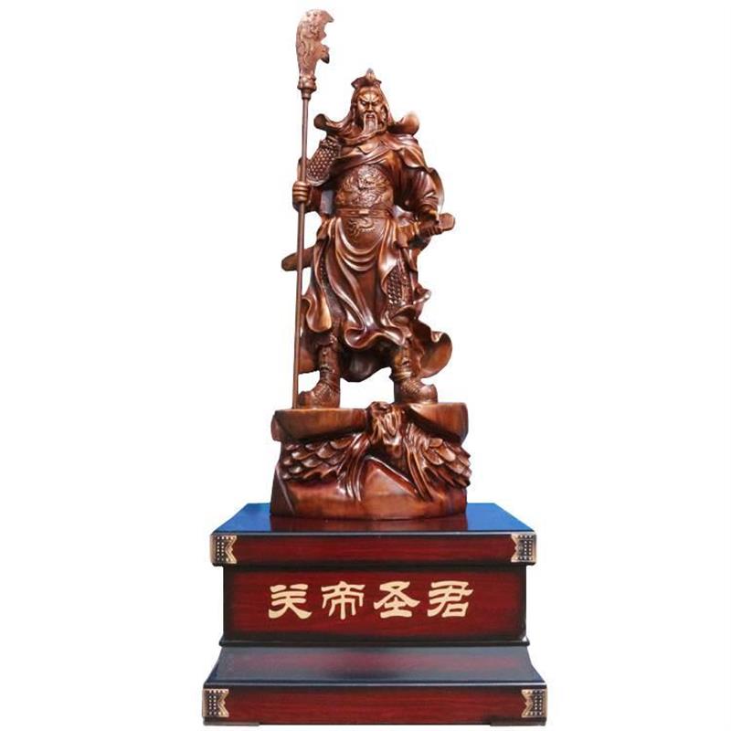 关公摆件关二爷像招财镇宅落地工艺品武财神客厅供奉酒店开业礼品