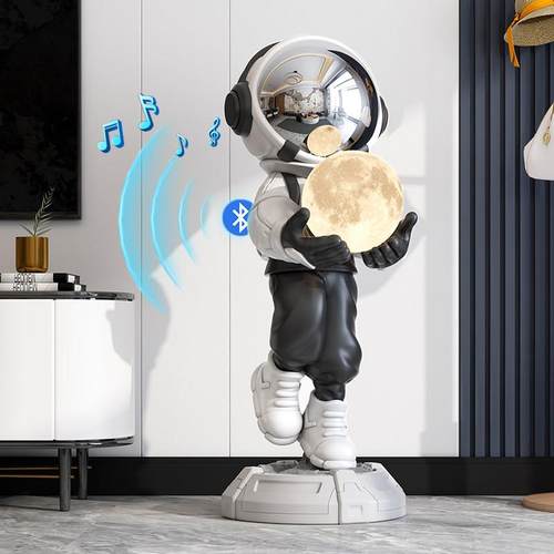 大型太空人太空人落地摆件轻奢高档客厅装饰品电视柜乔迁新居礼物