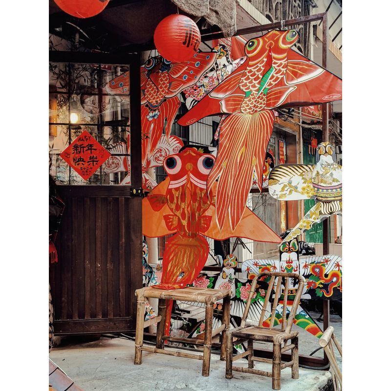 2024年端午儿童节日风筝灯笼装饰吊挂饰室内门店铺氛围感场景布置