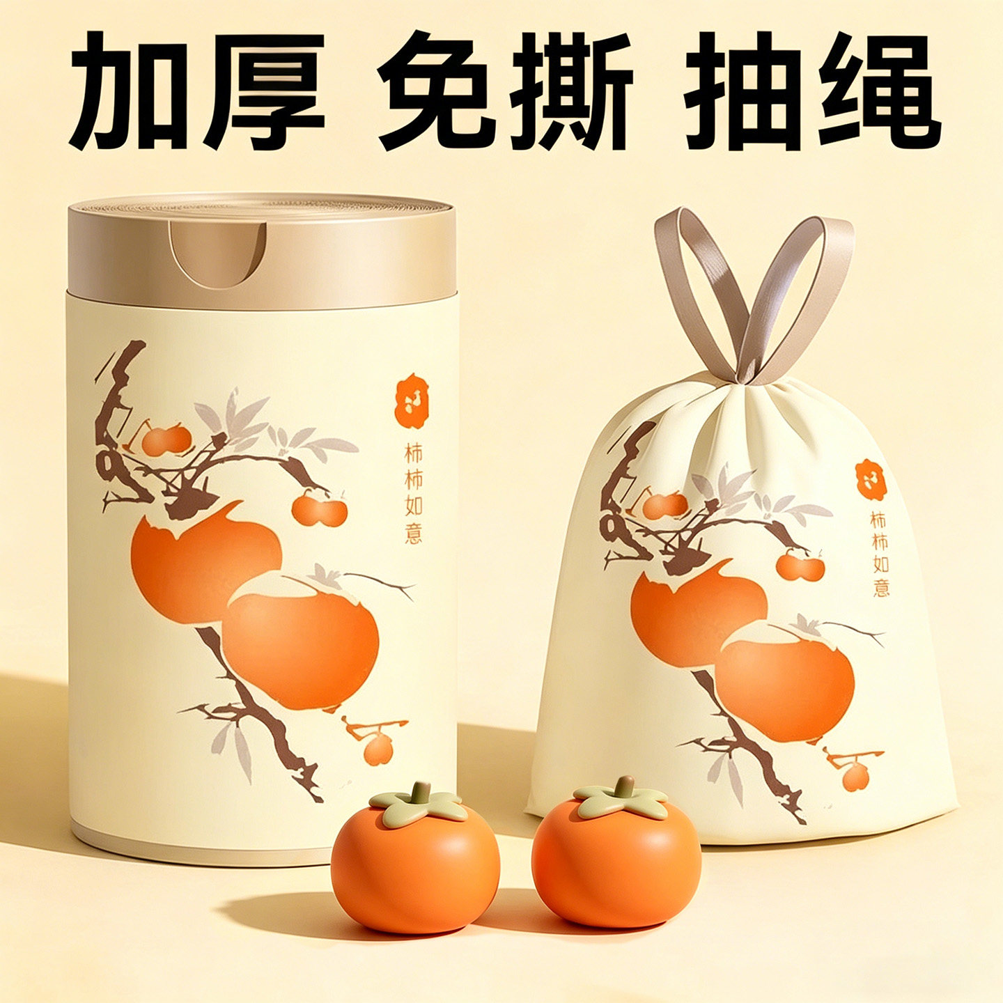 抽绳垃圾袋家用加厚免撕手提式