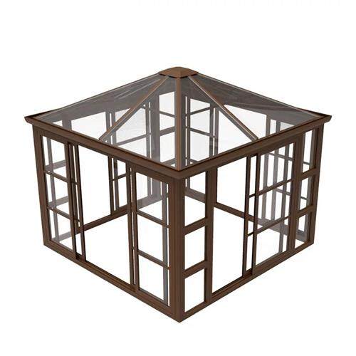 北京别墅欧式阳光房定制系统断桥铝门窗铝合金封阳台钢化玻璃房