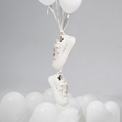 SOAP OPERA开口笑泡泡鞋休闲小白鞋内增高女板鞋夏帆布鞋新款女鞋