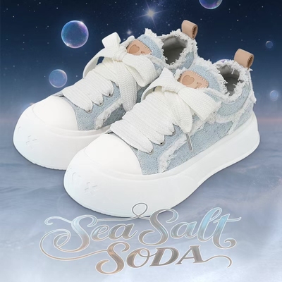 SOAP OPERA海盐汽水泡泡鞋休闲内增高女板鞋夏帆布鞋新款女鞋