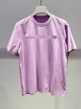 D家26春季新款圆领短袖卡通刺绣修身百搭时尚T恤上衣女2K1BA96