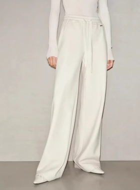 arioser艾诺丝娃官方旗舰店2025冬新款松紧腰直筒卫裤女AR314109