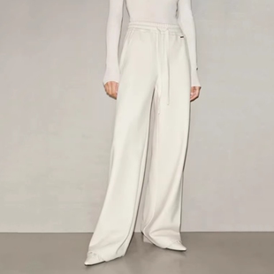 arioser艾诺丝娃官方旗舰店2025冬新款松紧腰直筒卫裤女AR314109