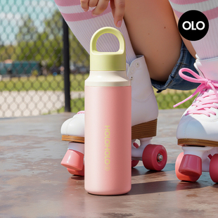 holoholo咔嗒杯子女生学生水杯高颜值便携外带不锈钢大容量保温杯