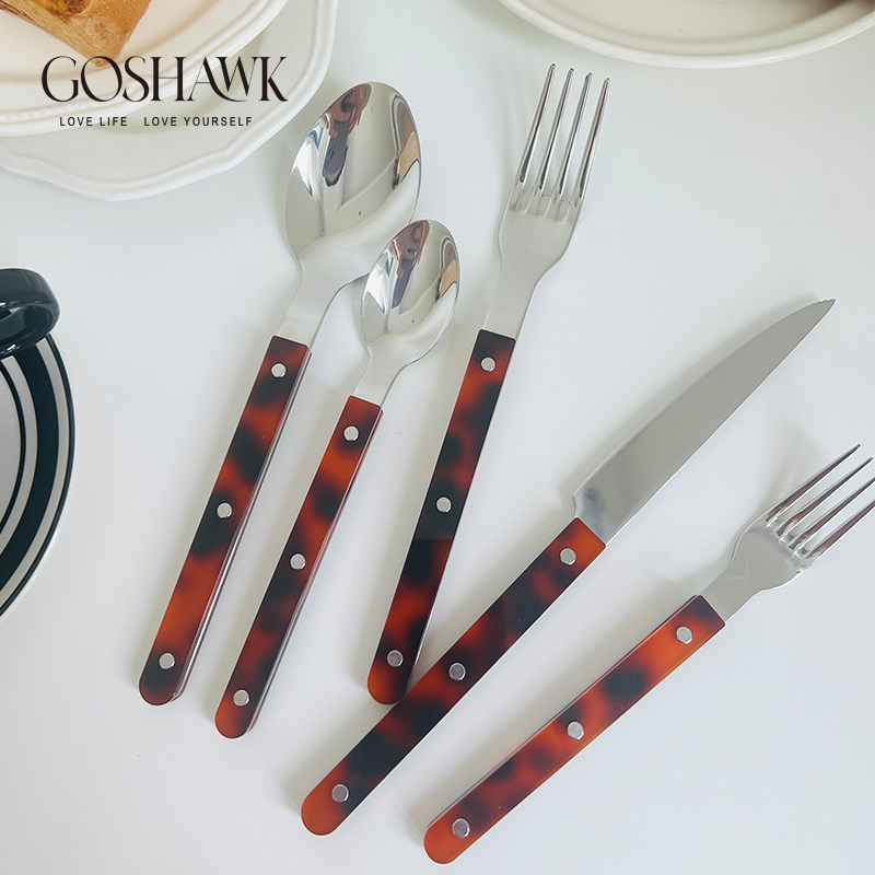 GOSHAWK316不锈钢刀叉勺三件套