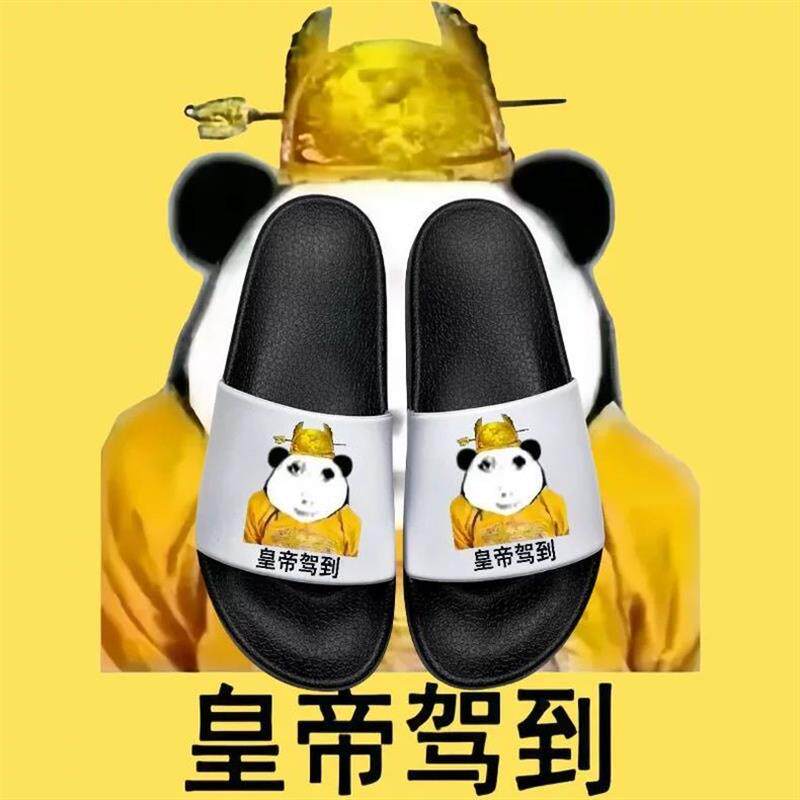 拖鞋抽象龙图表情包男女皇上驾到跪下龙帝恶搞学生斗图防滑可外穿