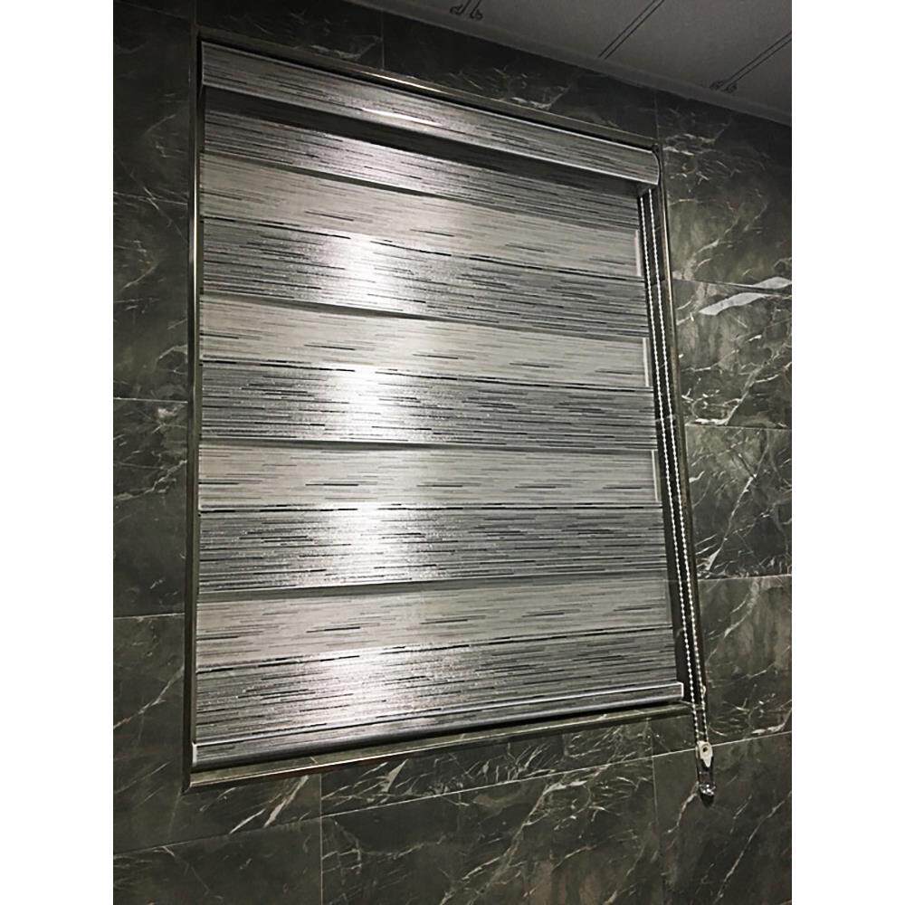 韩式柔纱帘遮阳防水卫生间阳台窗帘成品定制卷帘办公百叶升降拉帘