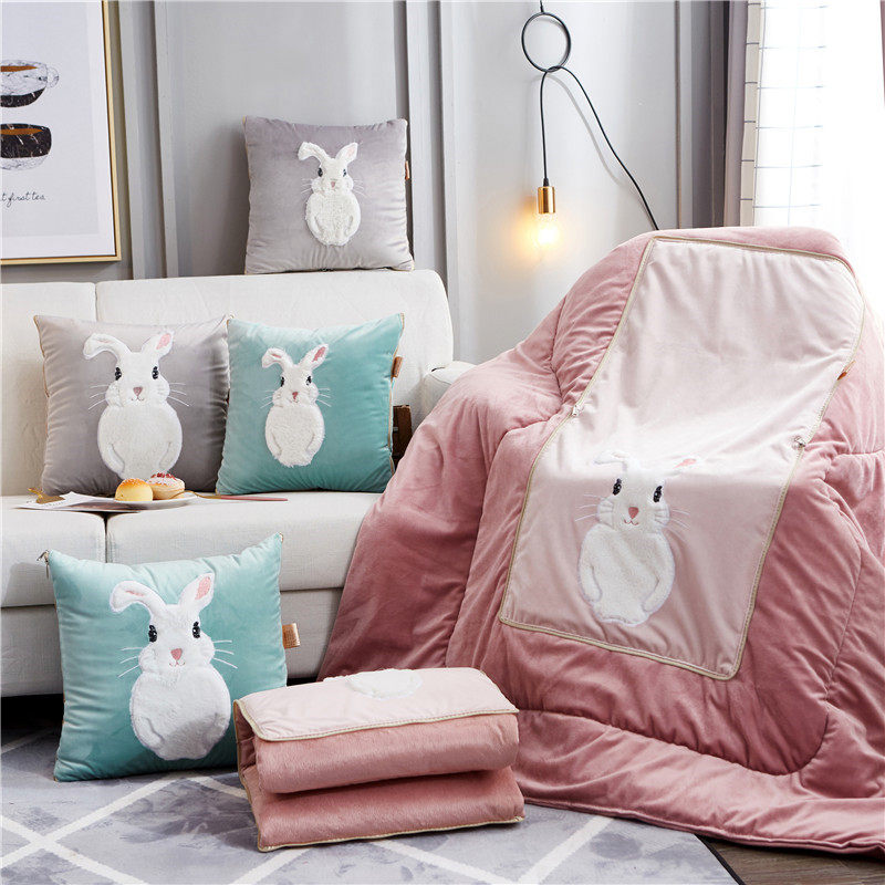 精选卡通抱枕被子两用加厚保暖冬季沙发枕头靠垫被办公室午休珊瑚,居家布艺,抱枕被,淘宝优惠券,粉丝福利购,淘宝优惠卷