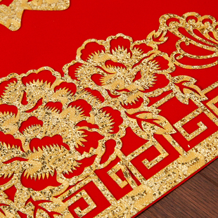 中传美特大号植绒春联店铺开张庆典生意开业门联公司新年对联自粘