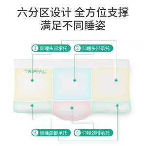 TripPal枕头护颈枕修复保健颈椎枕助眠可调节高低枕家用枕芯