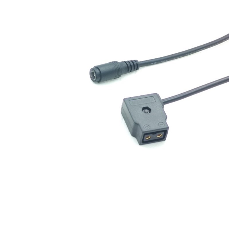 DC2.1公头转D-Tap母头 电源转接线 5521转B型口 V口电池供电