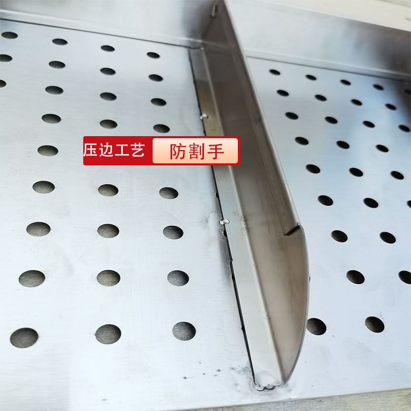 定制不锈钢烧烤展示柜摆盘鱿鱼加湿盘小吃车展示盘阶梯柜沥水盘