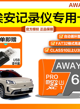 广汽埃安霸王龙车记录仪专用内存卡CLASS10高速卡FAT32格式AION-V