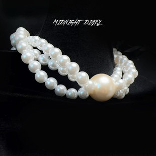 Midnight Diary珍珠口水球项链止咬器口塞choker情侣cosplay礼物
