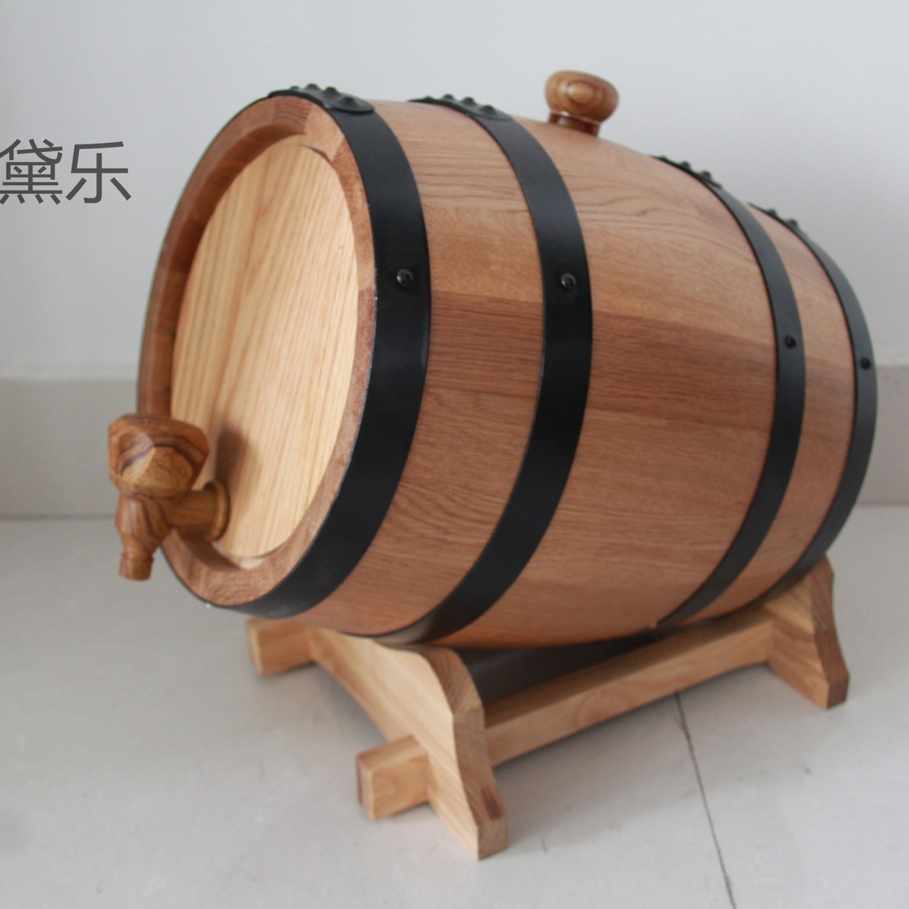 15L带内胆烘烤橡木桶橡木酒桶橡木葡萄酒桶可以换不锈钢龙头