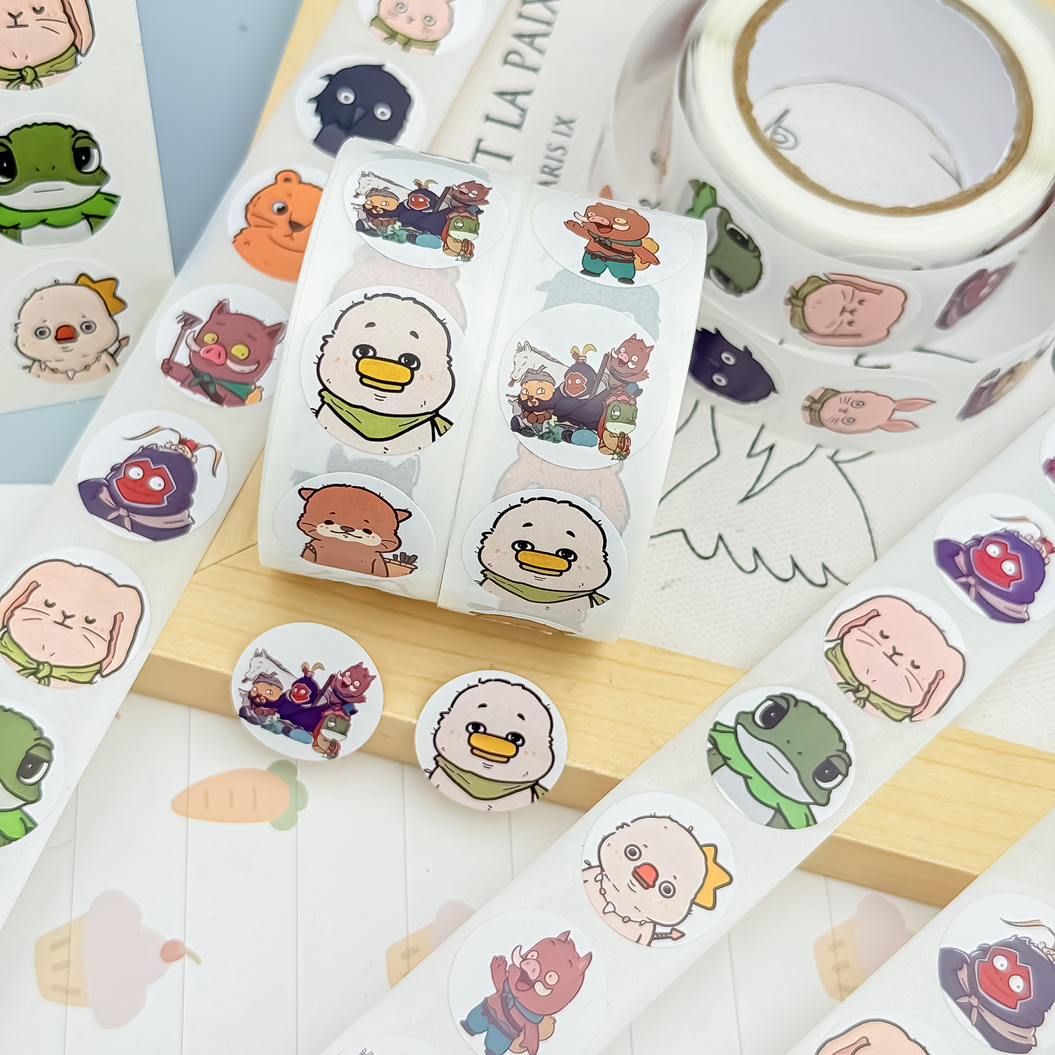 Q版浪浪山小妖怪卷卷贴纸二次元可爱动漫周边儿童奖励贴画装饰贴