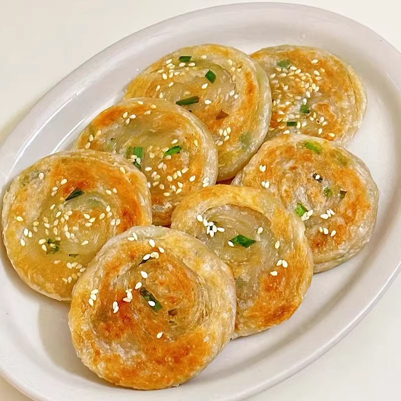 葱油饼馅饼早餐速食煎饼冷冻油饼半成品摆摊小吃披萨蔬菜饼食品