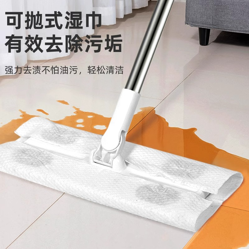 静电除尘纸拖把家用免手洗吸尘湿纸巾擦地纸一次性拖布地板拖地