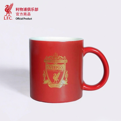 利物浦俱乐部红金马克杯正品周边