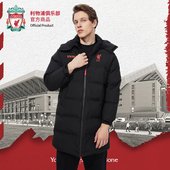 队徽棉服长连帽冬保暖休闲球迷 利物浦俱乐部 官方正版